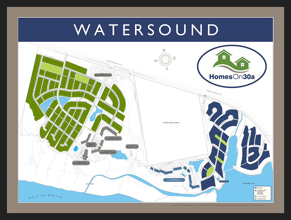 Watersound Real Estate Map Watersound Community Map