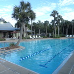 Watercolor Fl Lap Pool