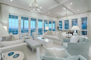 Living area Gulf Front Watercolor Florida